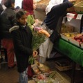 Shoppers at a greengrocer's, East Park Road, Spinney Hills, Leicester, 04 November 2006