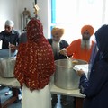 Queuing for Langar (free vegetarian food), Vaisakhi Parade 2007, Guru Tegh Bahadur Gurdwara, East Park Road, Leicester, 22 April 2007