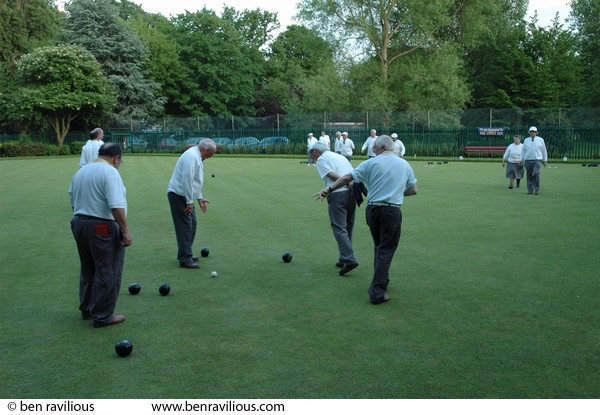 Bowls match: Spinney Hill Park Bowls Club, Leicester, 22 May 2007