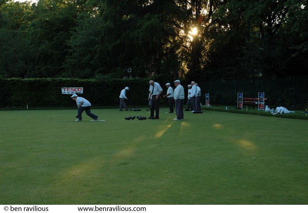 Bowls match: Spinney Hill Park Bowls Club, Leicester, 22 May 2007