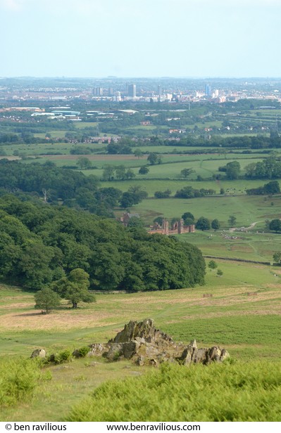 Leicester from Bradgate Park: Bradgate Park, Leicestershire, 02 June 2007