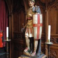 Statue of St George, St Mary's de Castro Church,Castle Yard, Leicester, 09 June 2007