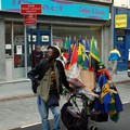 Flag seller, Leicester Caribbean Carnival 2007, Halford Street, Leicester, 04 July 2007