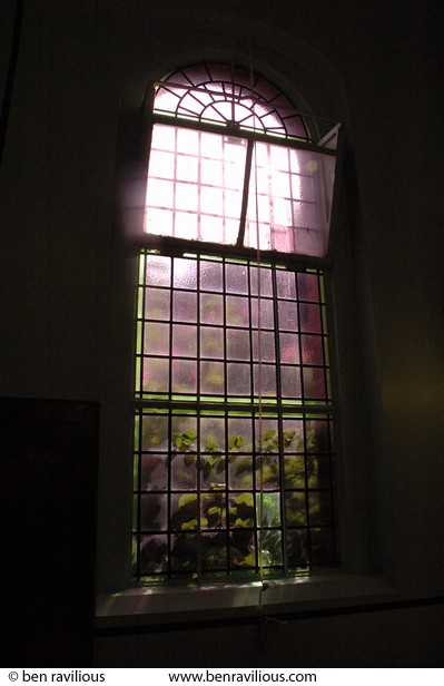 Synagogue window: Leicester Synagogue, Highfield Street, Leicester, 09 September 2007