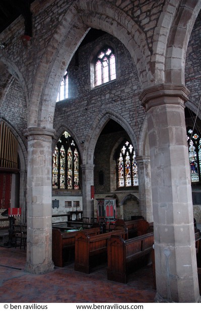 Arches & windows: All Saints Church, Highcross Street, Leicester, 09 September 2007