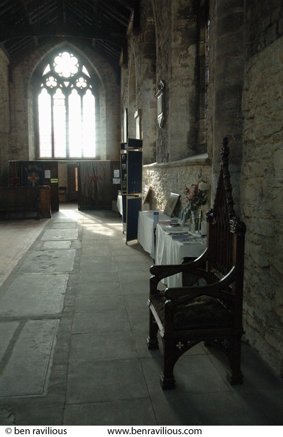 Mayor's chair & north aisle: All Saints Church, Highcross Street, Leicester, 09 September 2007