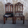 Delapidated chairs, All Saints Church, Highcross Street, Leicester